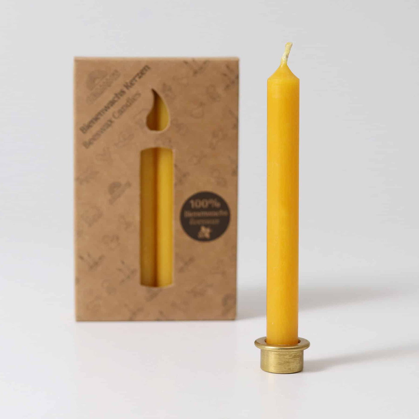05101 Grimms Amber Beeswax Candles