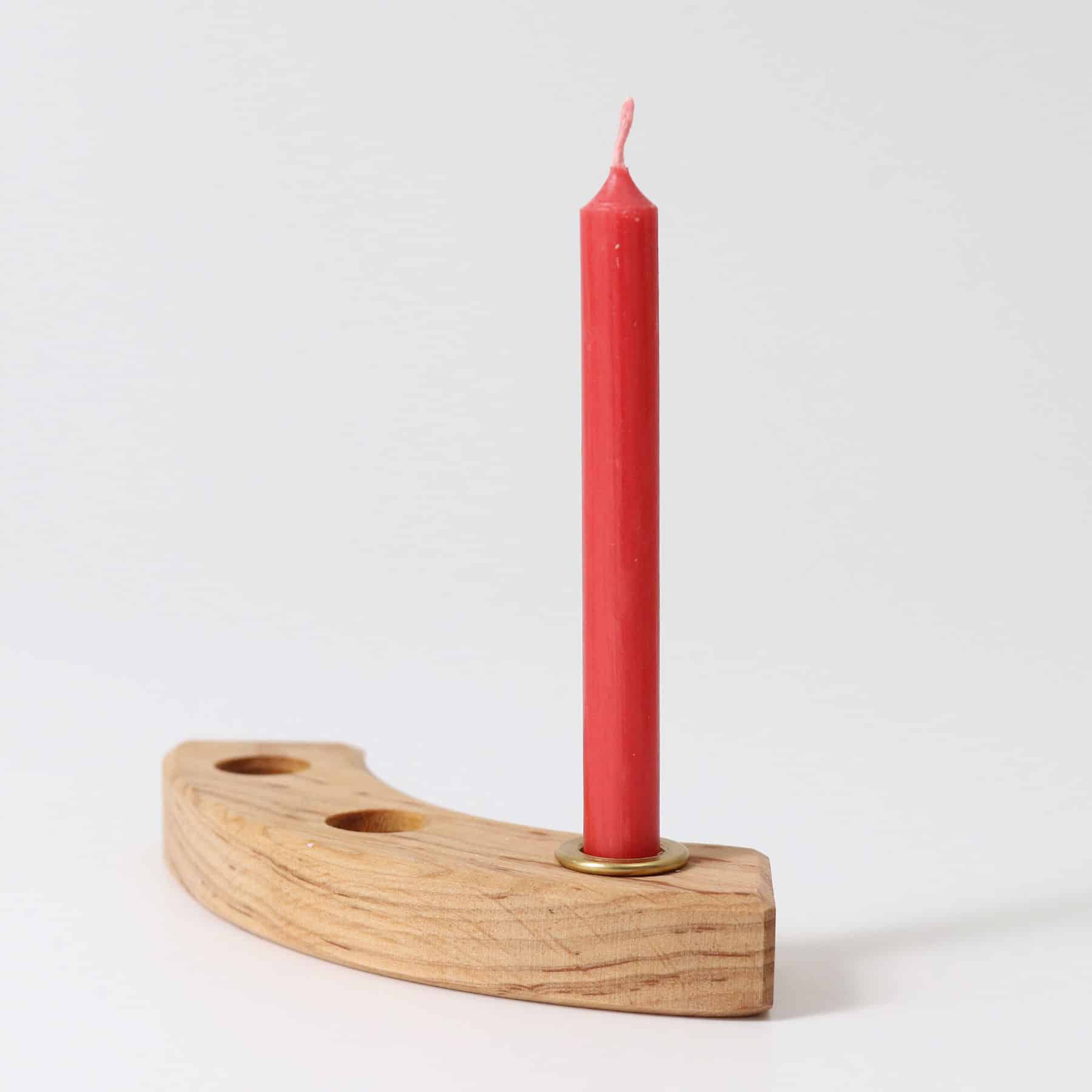 05113 Grimms Beeswax Candles - Red
