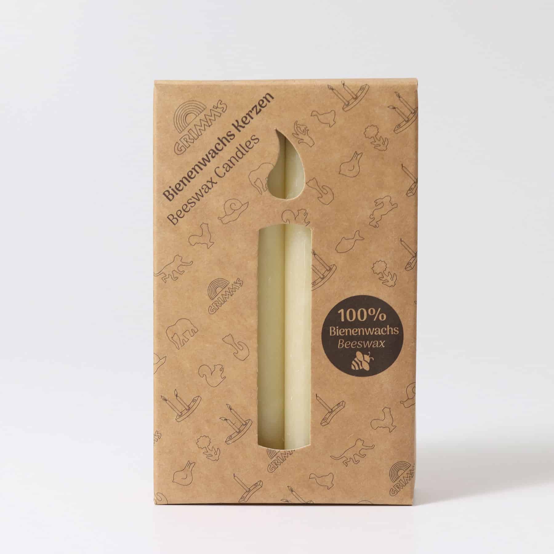 05201 Grimms Beeswax Candles - Creme (2)