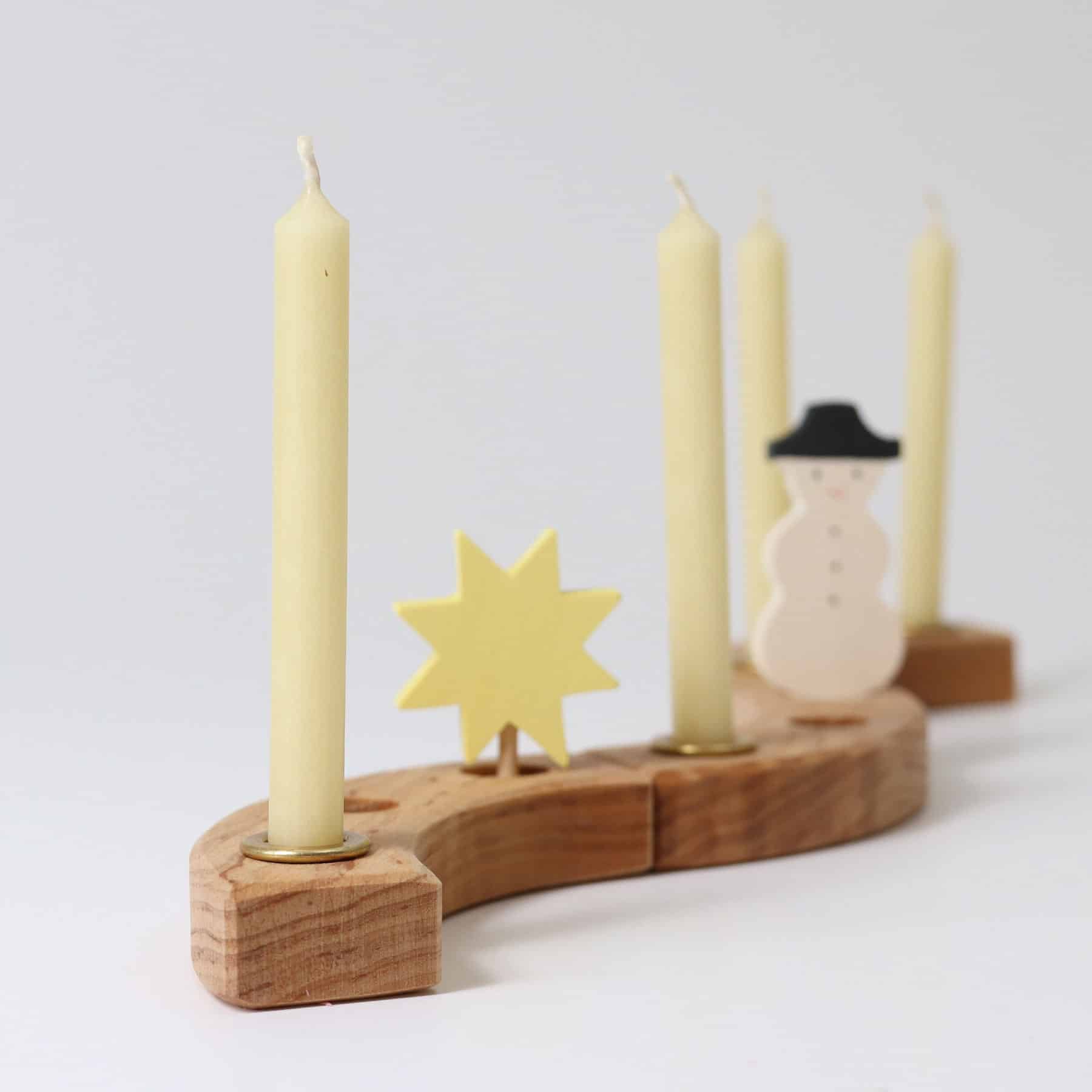 05201 Grimms Beeswax Candles - Creme