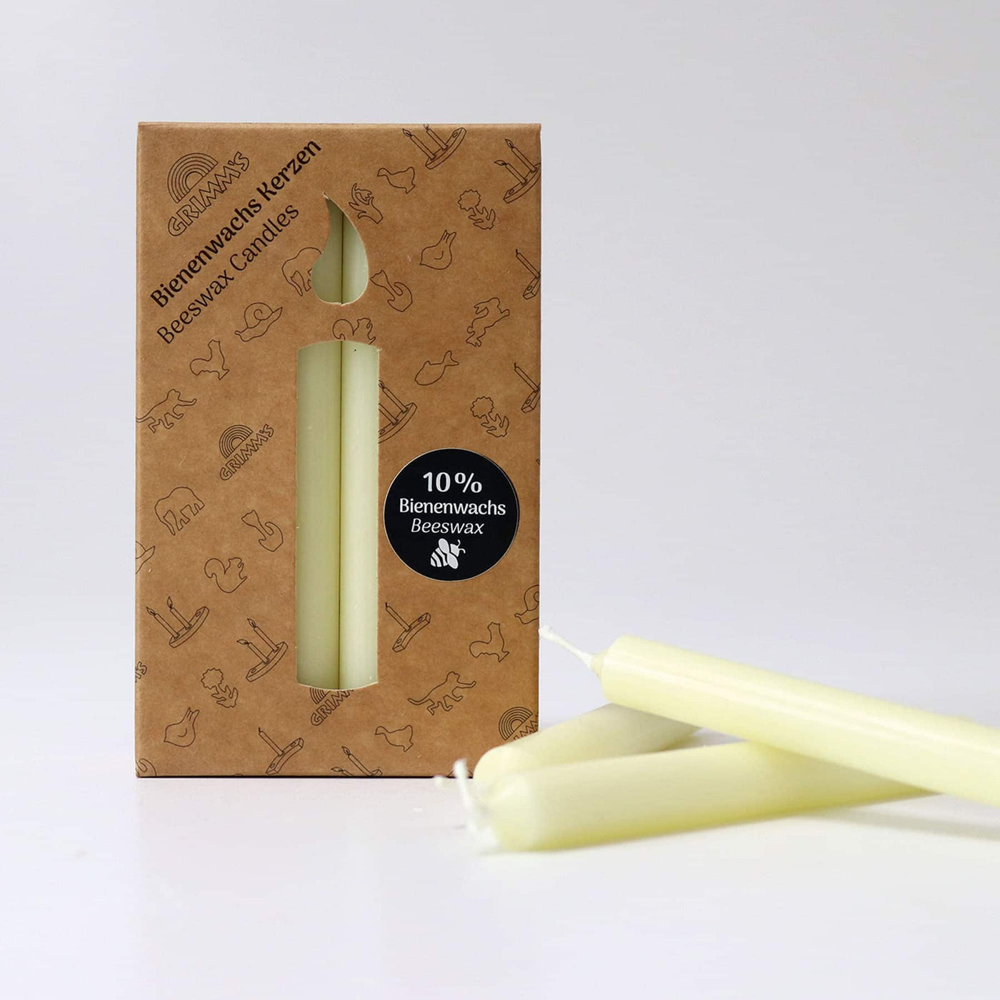 05203 Grimms Beeswax Candles - Creme (2)