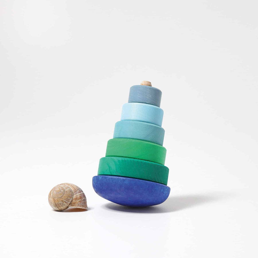 11012 GRIMMS Blue Wobbly Stacking Tower (4)