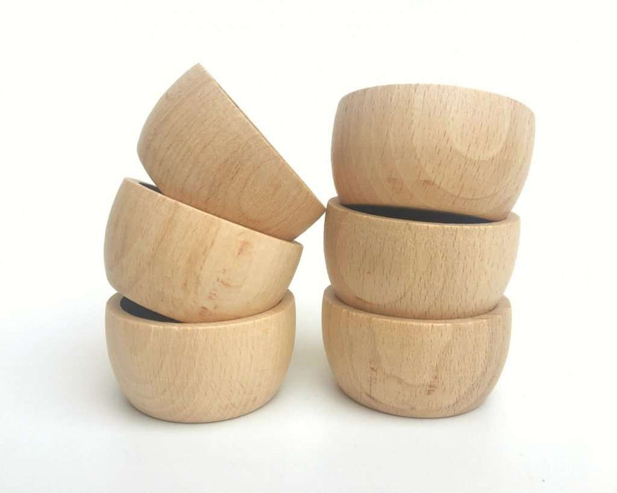 6 Grapat Natural Wooden Bowls