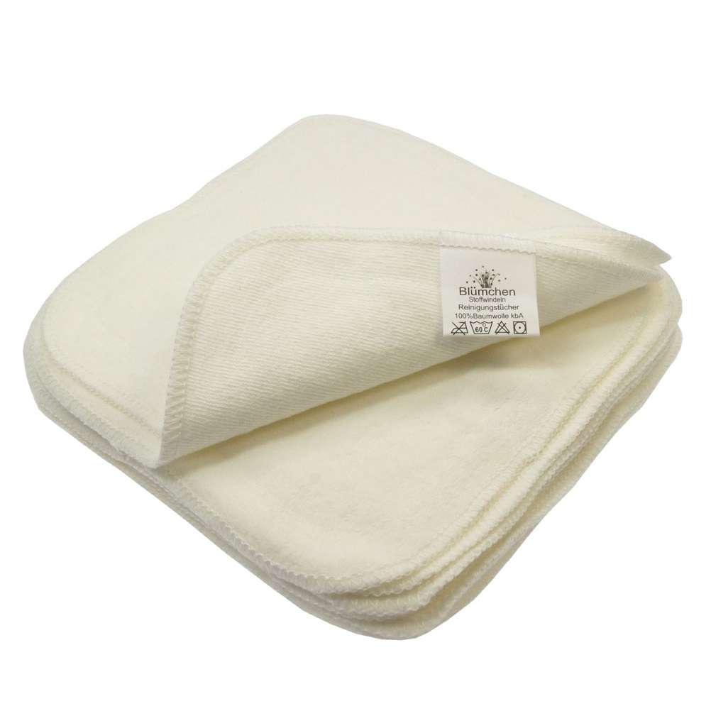 Blümchen Soft Organic Cotton Reusable Wipes (10 Pack)