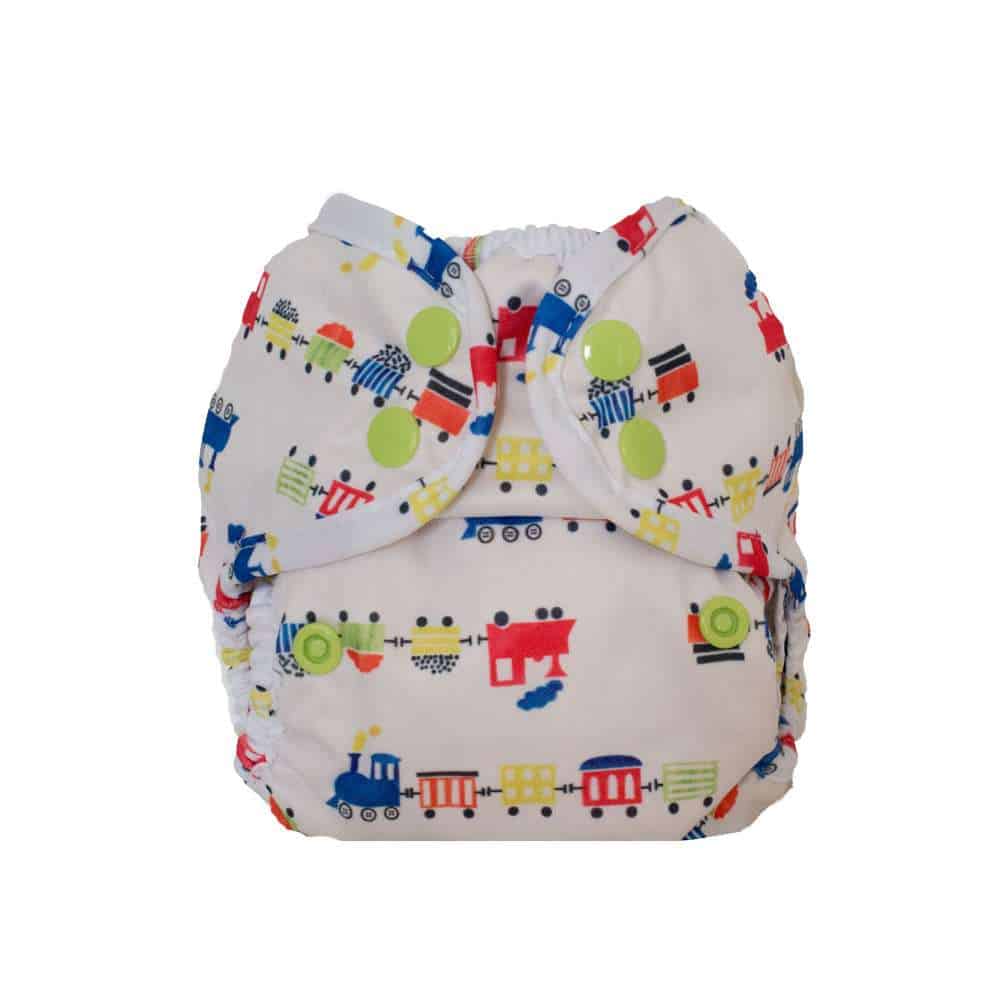 Buttons Diapers SiO Cover Newborn - all aboard