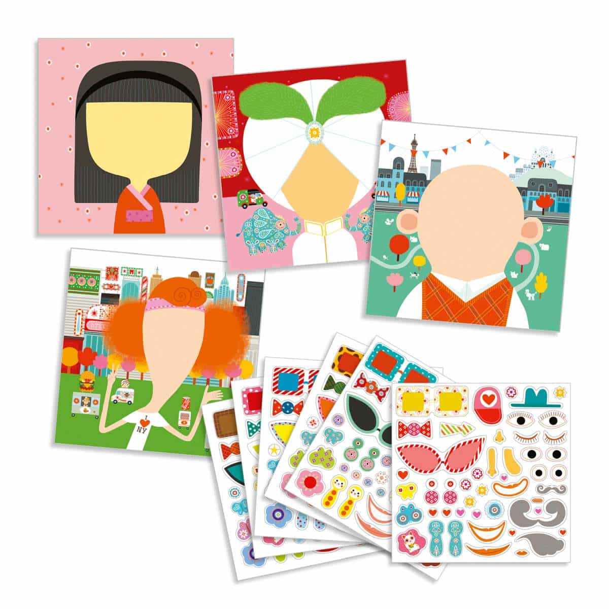 DJ08934 Djeco Sticker Picture Everyone is Different