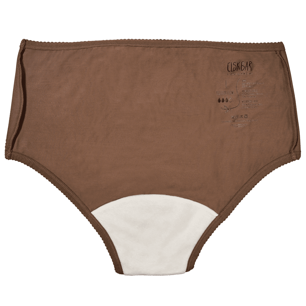 Elskbar Period Underwear - Regular Flow -cedar-inside-back