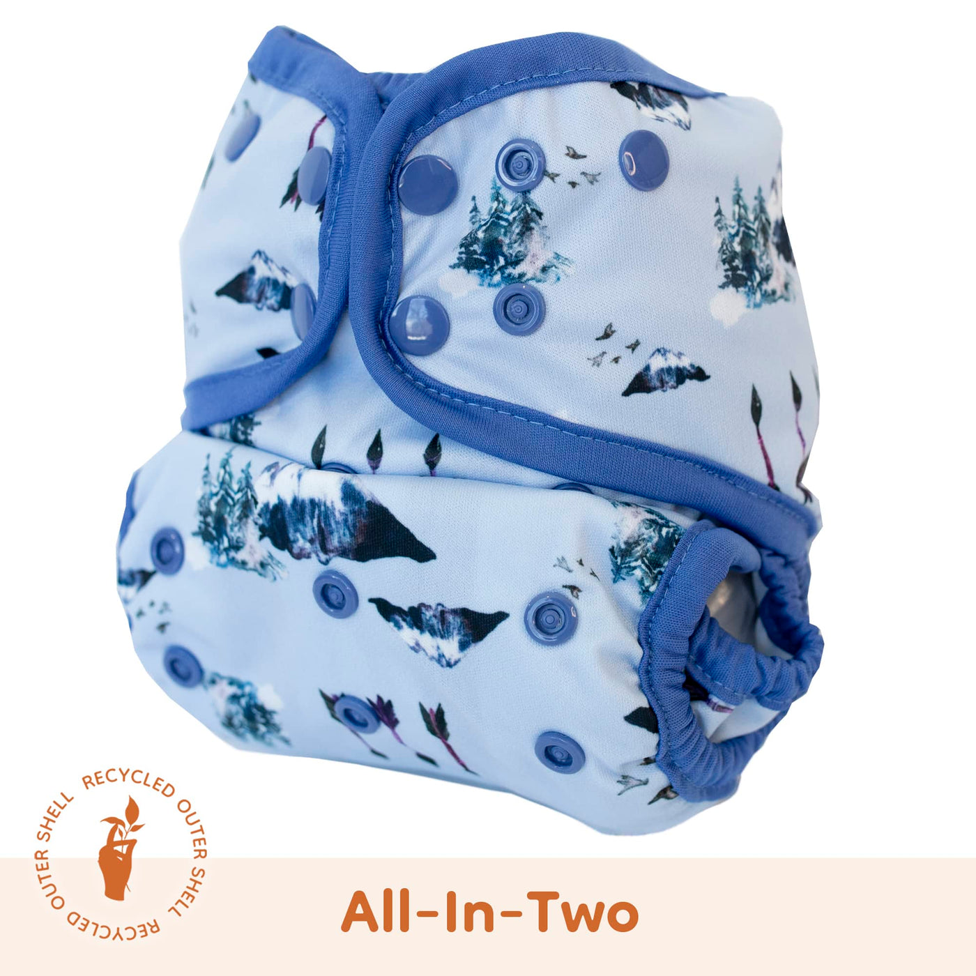 Lighthouse Kids All In Two AI2 Cloth Diaper - Mountain Range