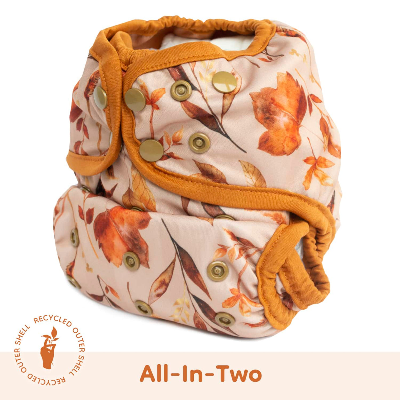 Lighthouse Company - Recycled AI2 SiO Cloth Diaper - Golden Leaves