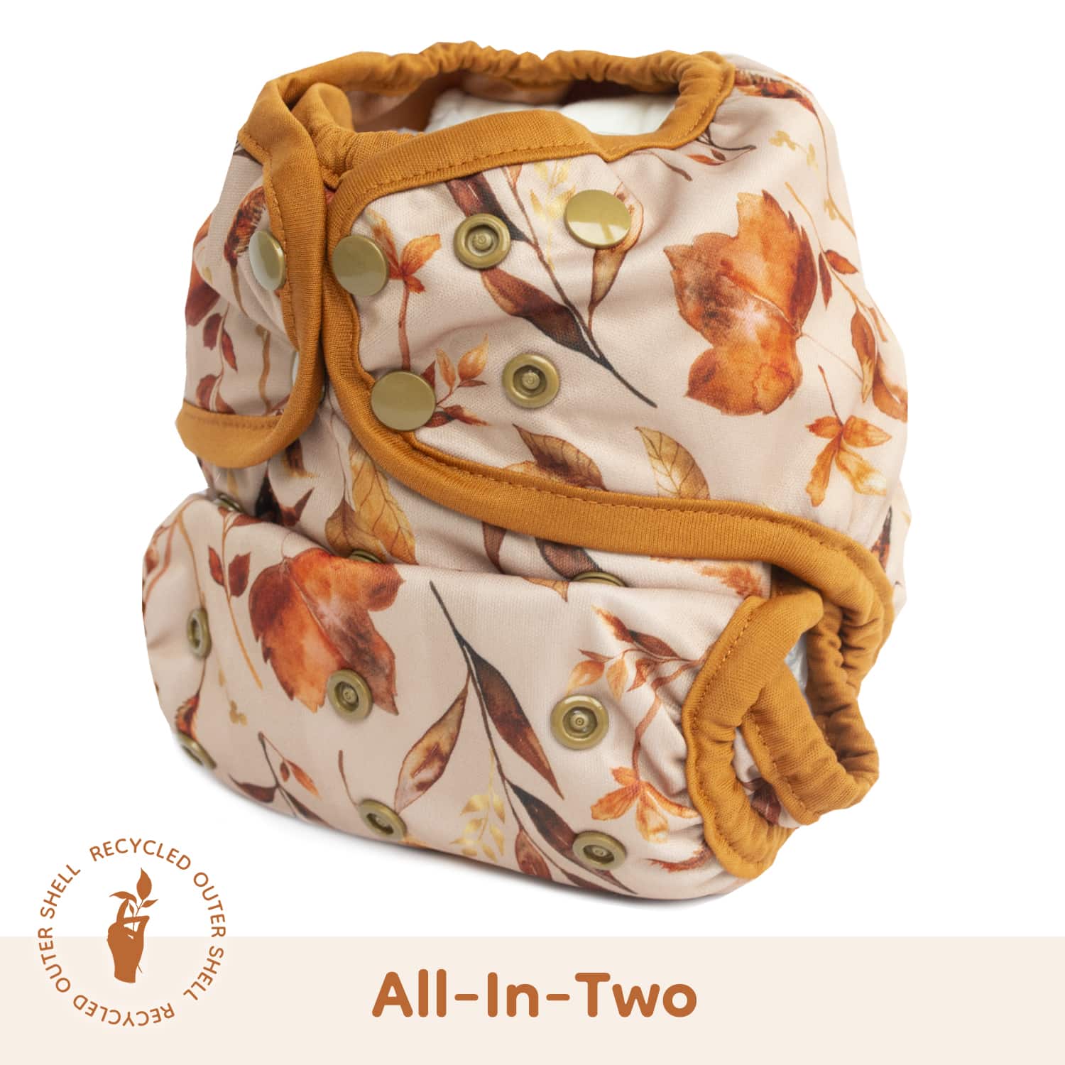 Lighthouse Company - Recycled AI2 SiO Cloth Diaper - Golden Leaves