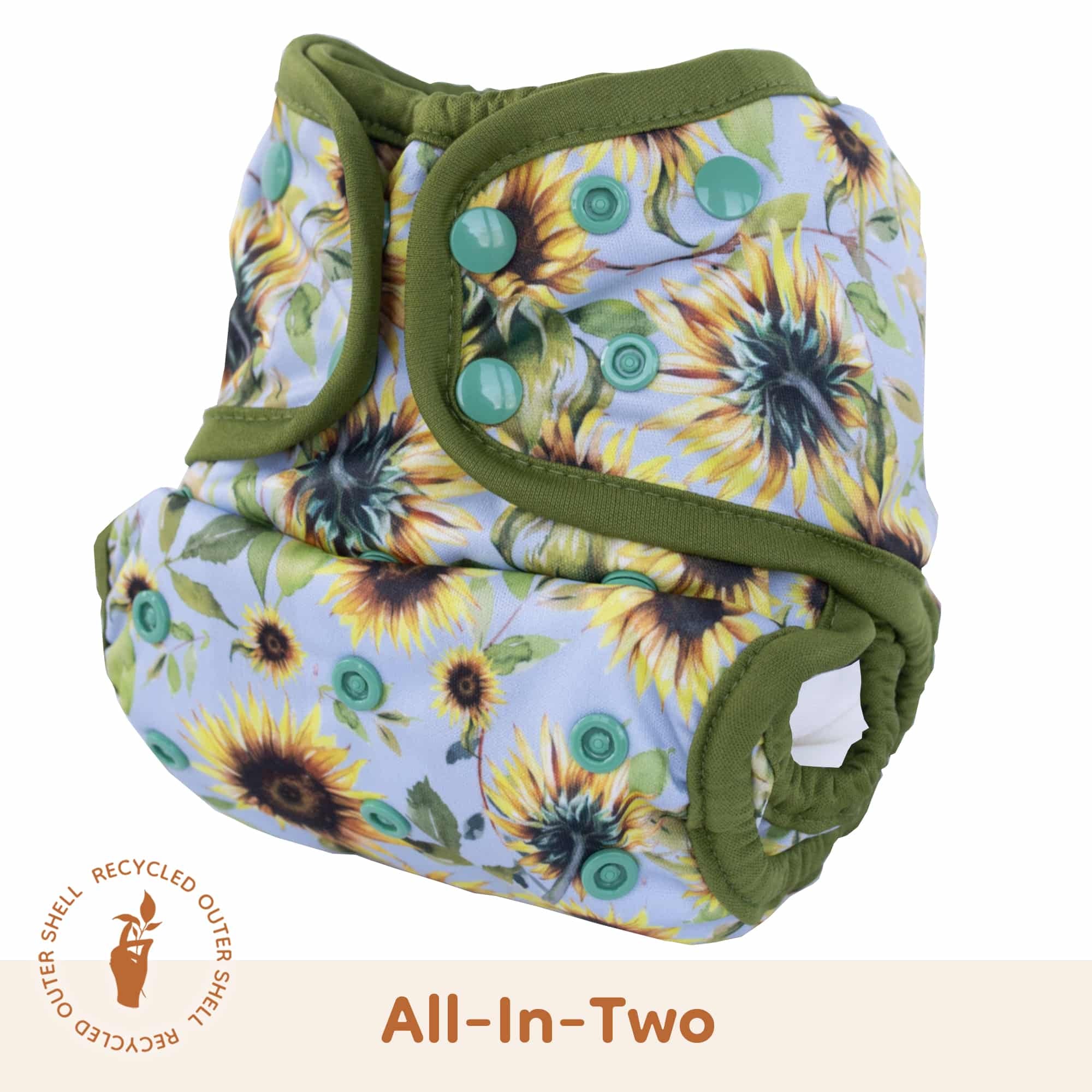 Lighthouse Company - Recycled AI2 SiO Cloth Diaper - Sunflower