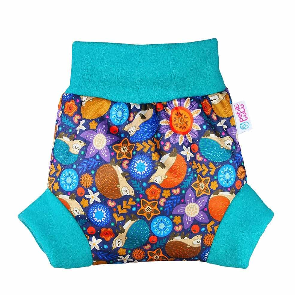 Petit Lulu Pull-Up Nappy Cover (Hedgies)