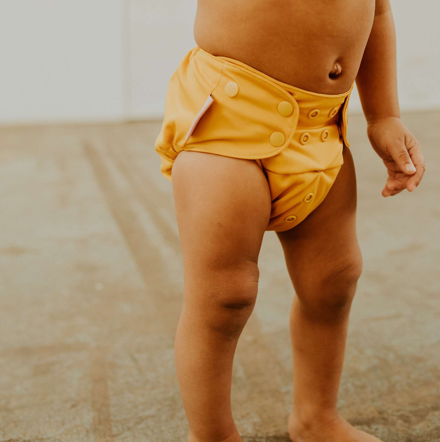 Petite Crown Cloth Nappy OS - Mustard