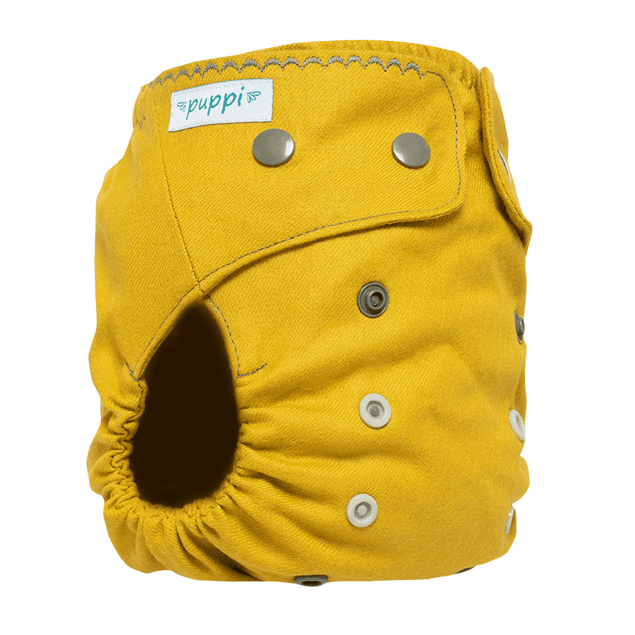 Puppi Merino Wool Cover (One Size Plus) - Curry Snaps