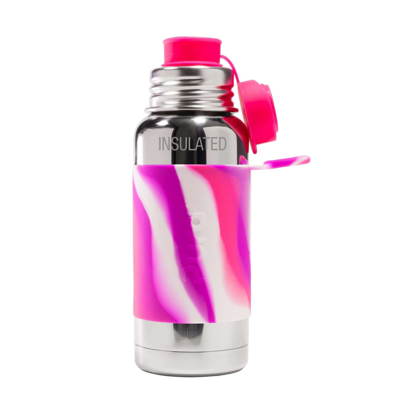 Pura Big Mouth® Sport Insulated Bottle 475 ml - Pink Swirl