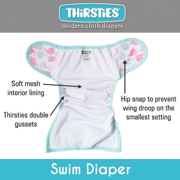 Thirsties Swim Diaper inside