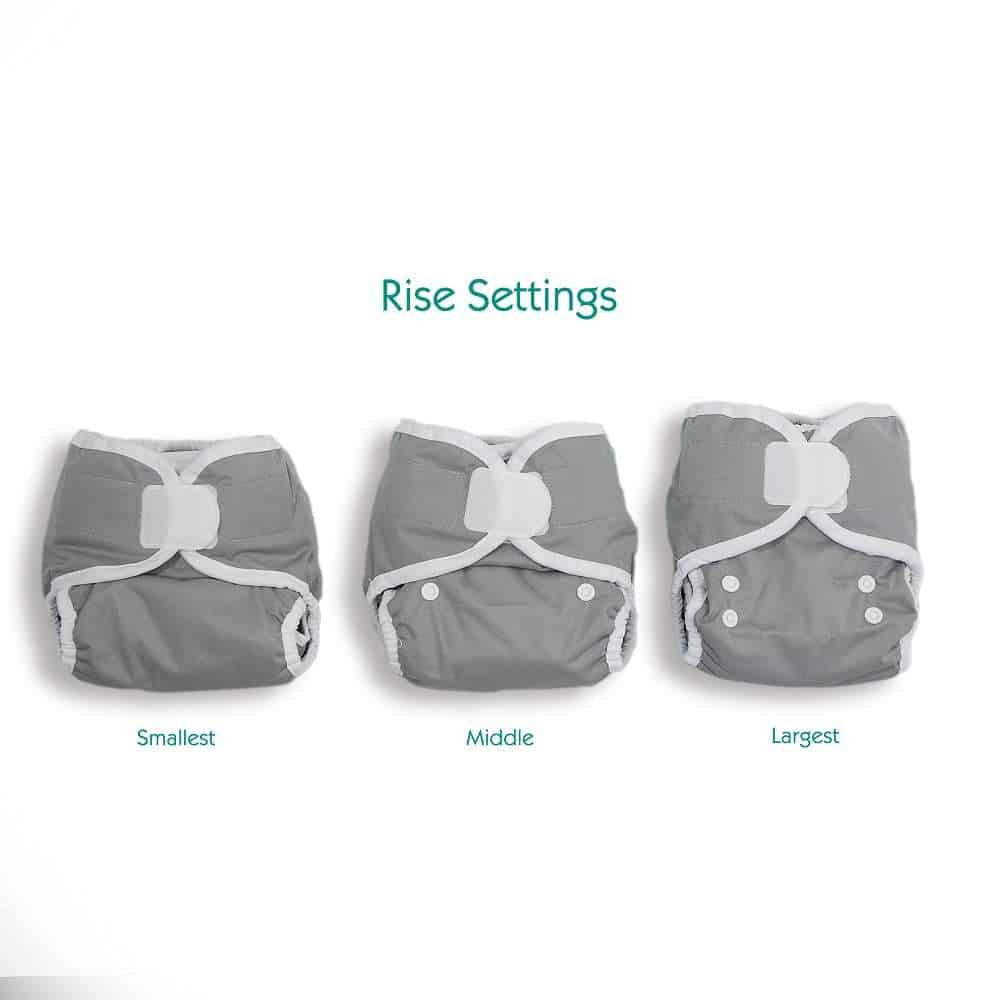 Thirsties duo wrap hl Cover Rise size settings