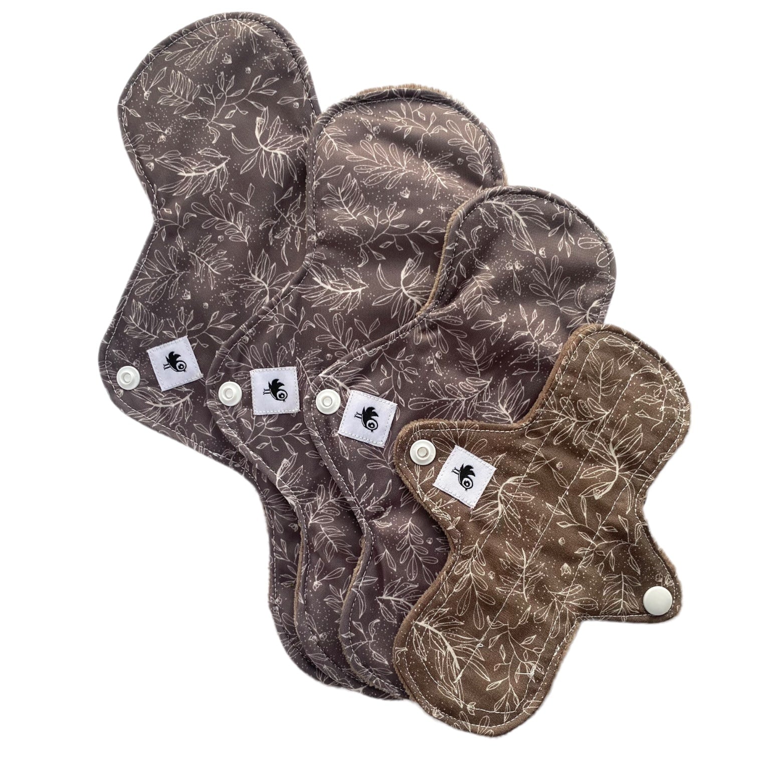 WeeCare Menstrual Cloth Pads - Branches Dark (1)