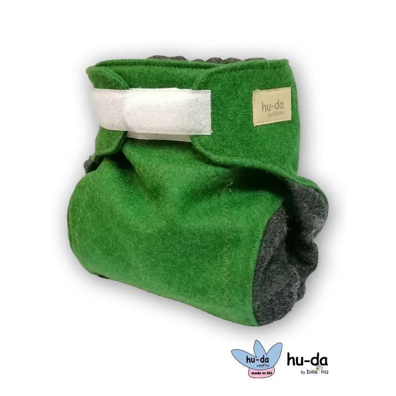 hu-da Wool Cover Klett-Wollüberhose grün anthrazit