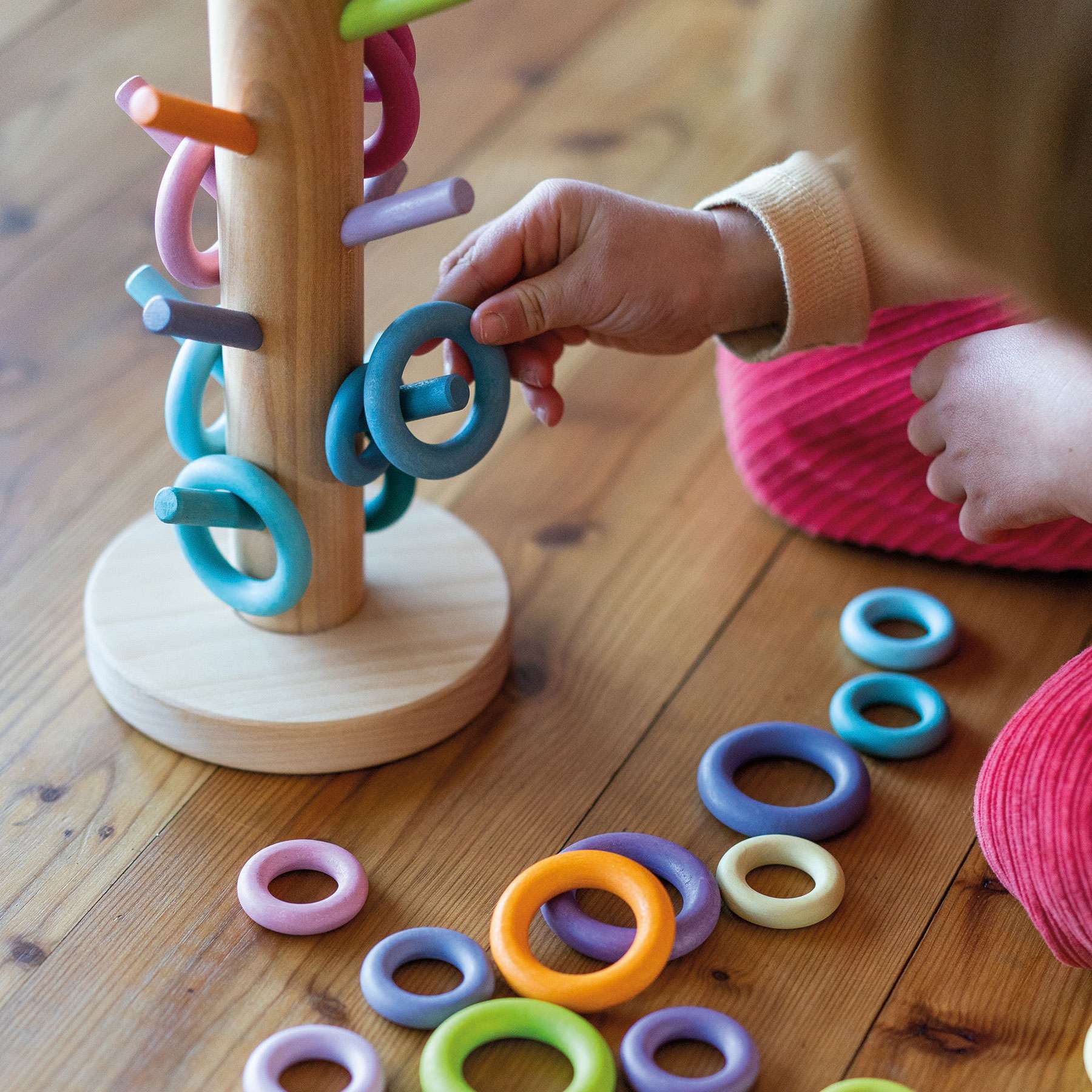 10161 Grimms Sorting Helper Building Rings Pastel