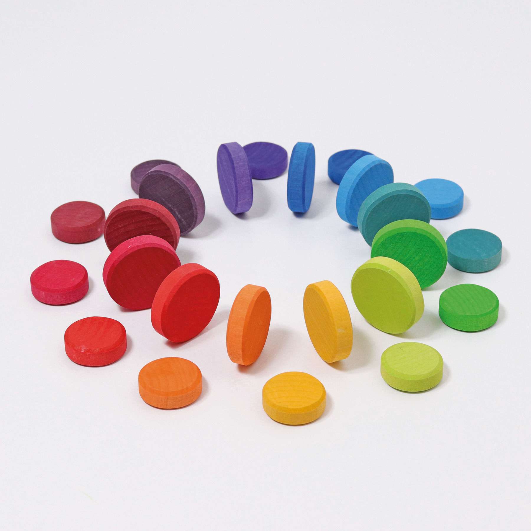 10312 Grimms Wooden Rainbow Coins