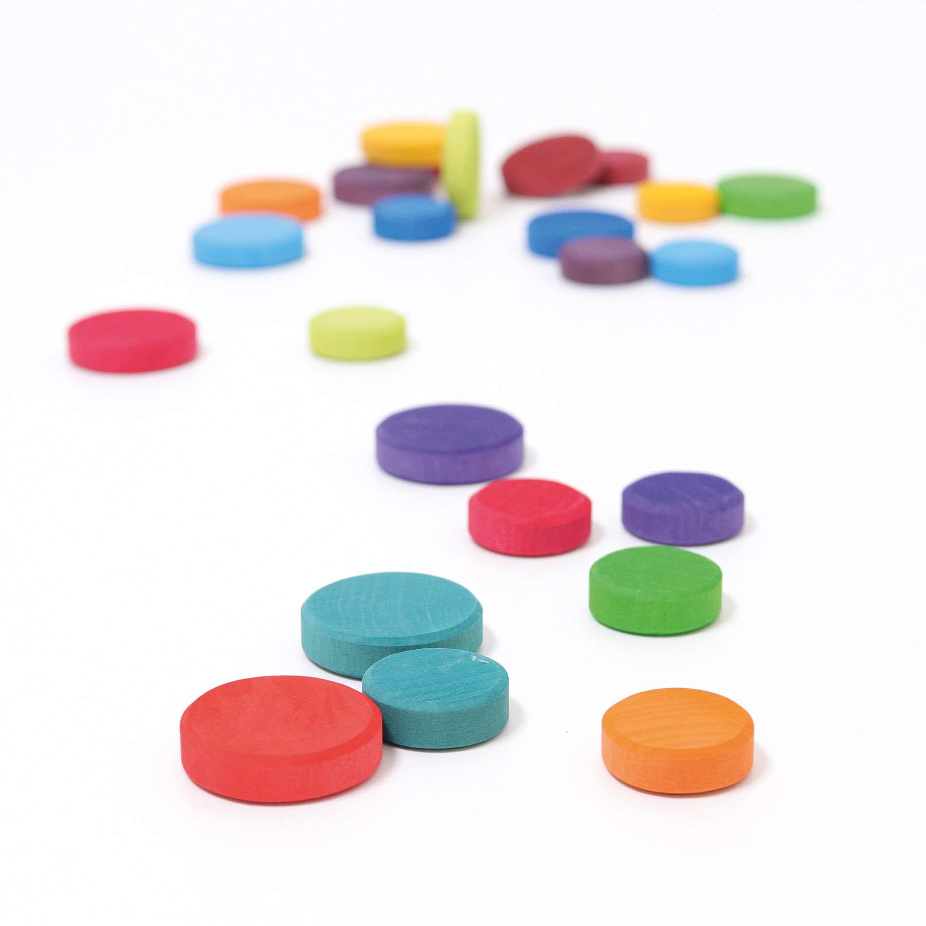 10312 Grimms Wooden Rainbow Coins