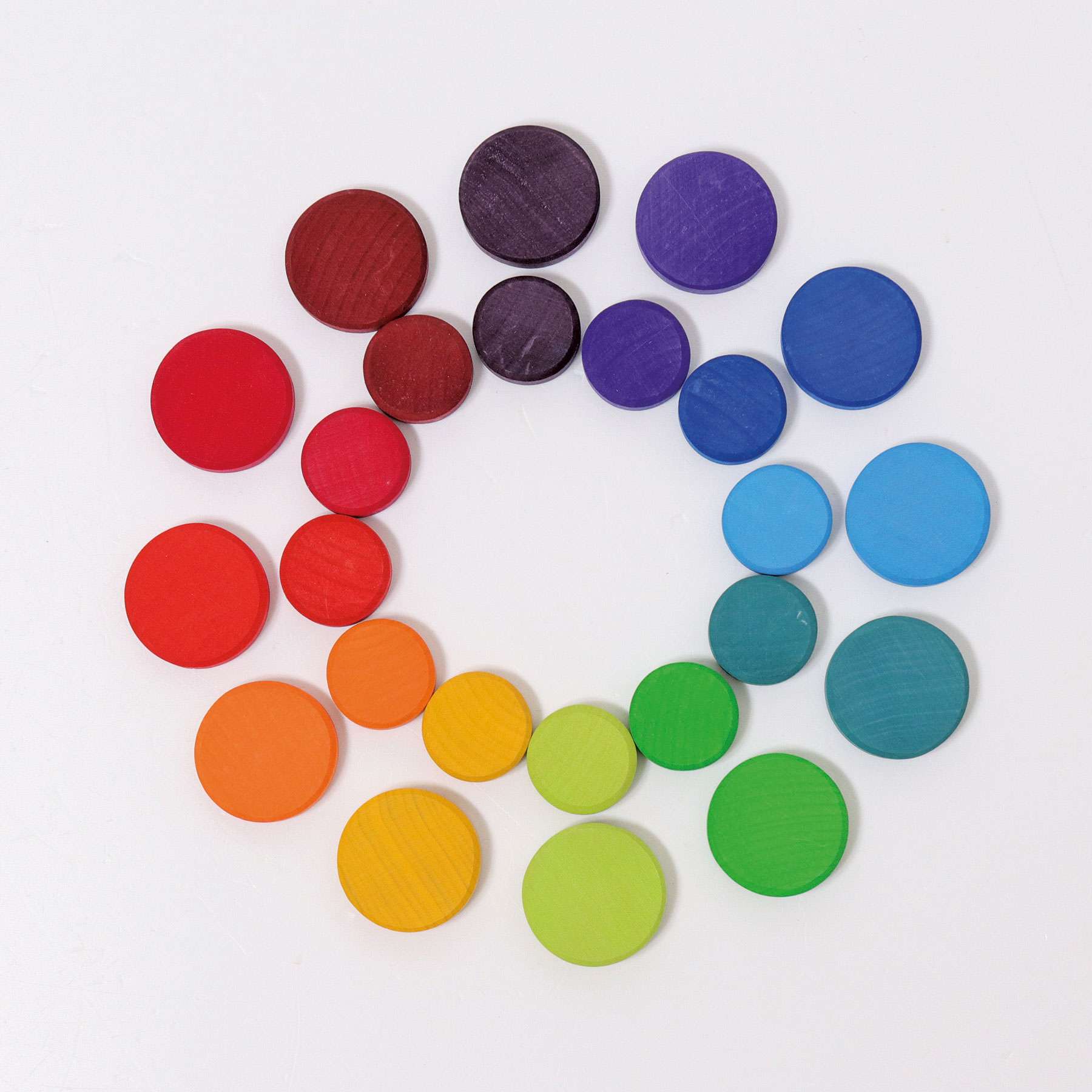 10312 Grimms Wooden Rainbow Coins