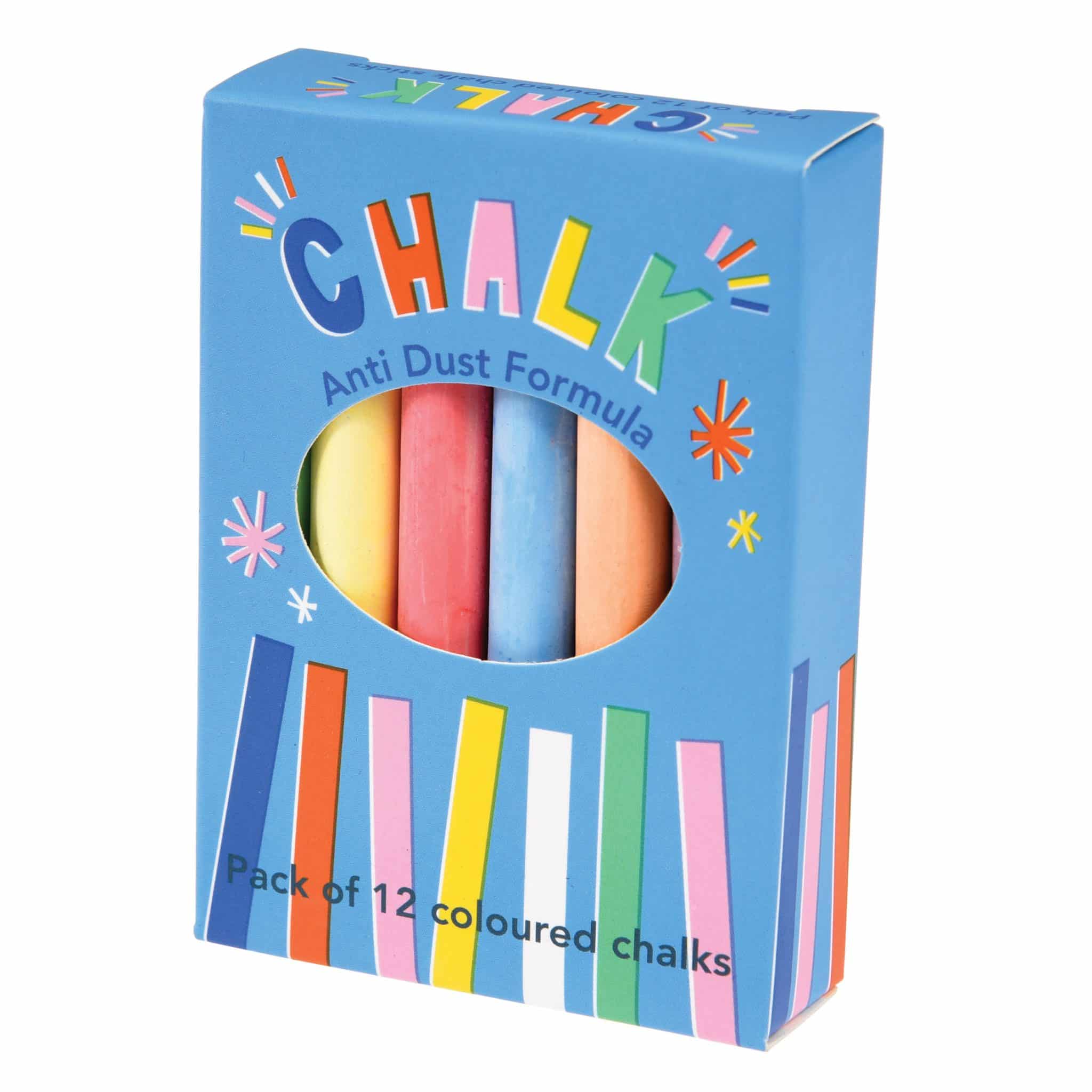 28278 Rex London Coloured Chalk Sticks (Box of 12)