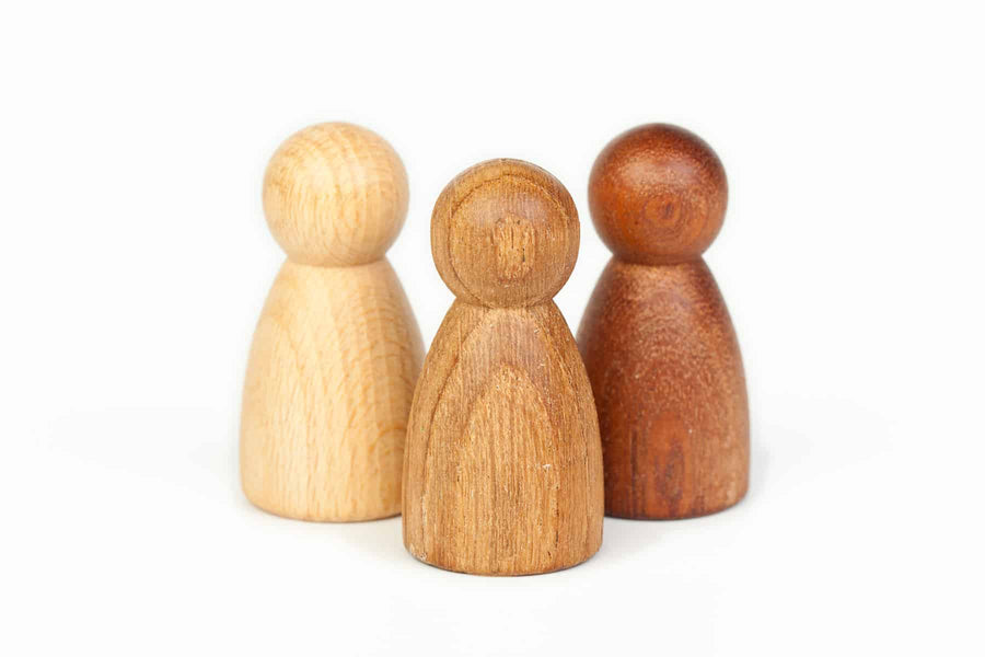 © Joguines Grapat: 3 Natural Wooden Nins®