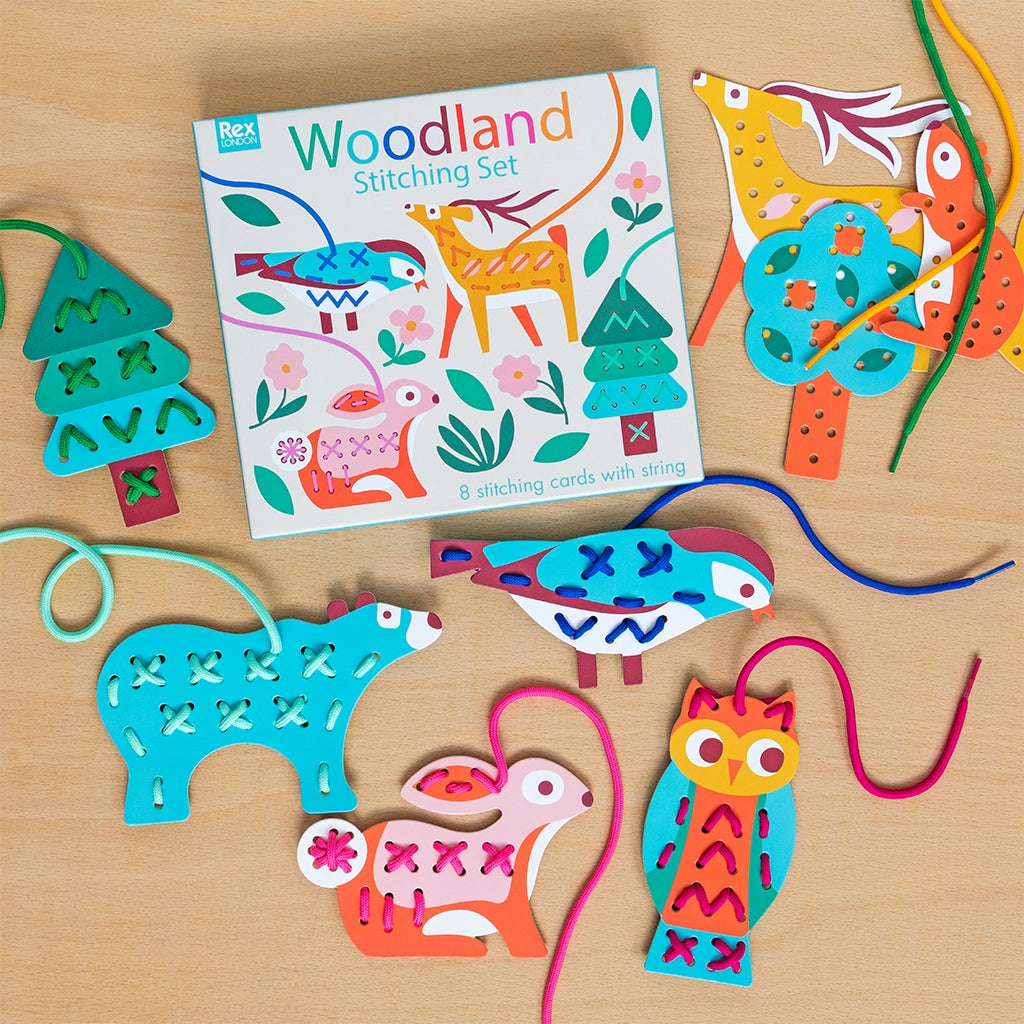 30155 Rex London Cardboard Stitching Set - Woodland (6)