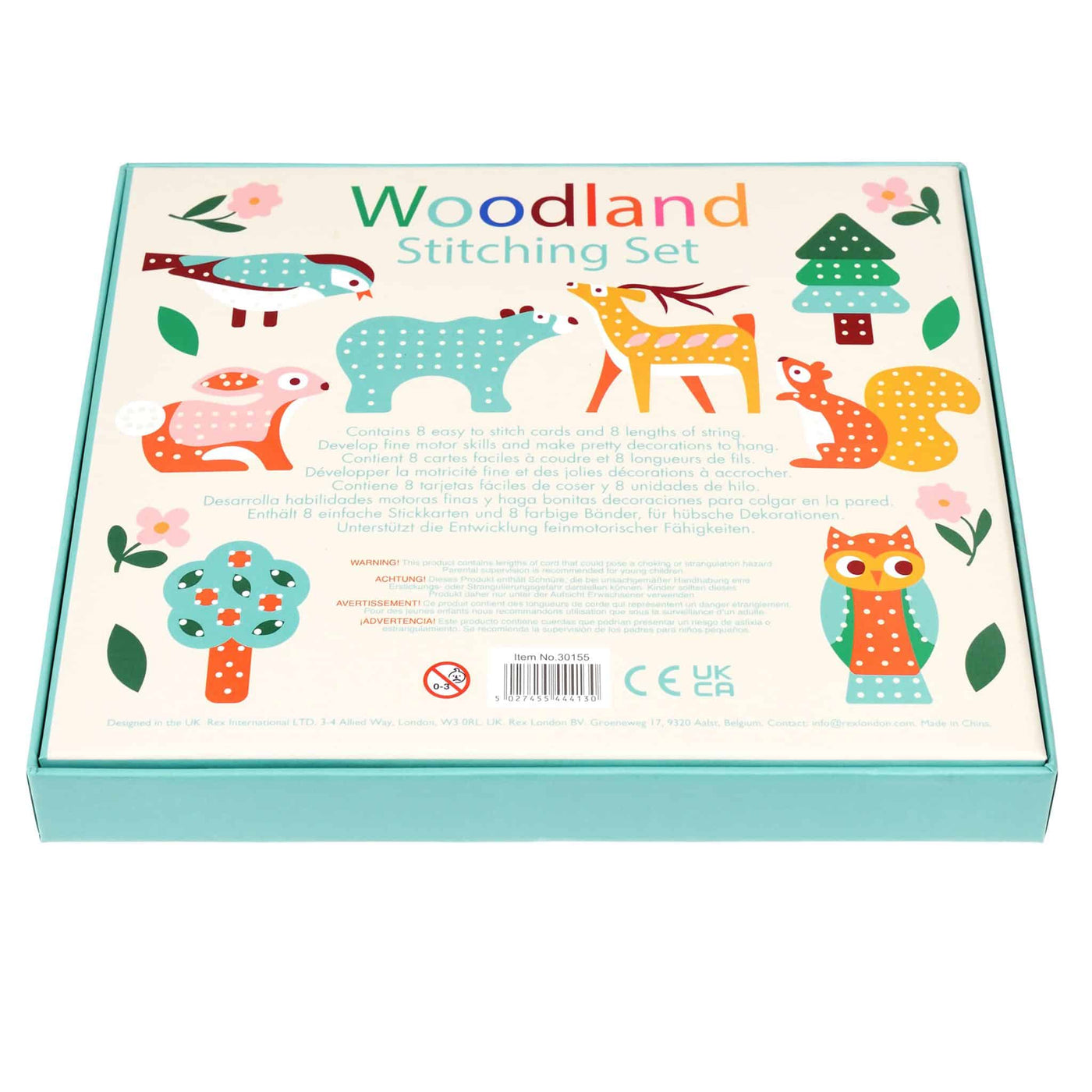 30155 Rex London Cardboard Stitching Set - Woodland (6)