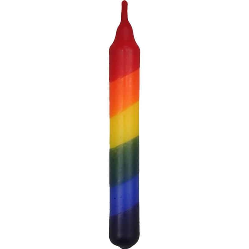 522722 Glueckskaefer candle - Rainbow