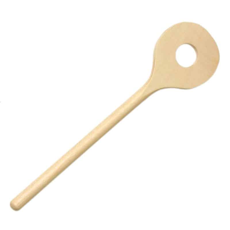 530533 Glückskäfer Wooden Spoon Round with Hole