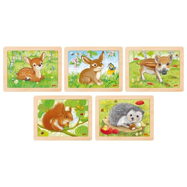 Goki Puzzle forest animals (24 parts)