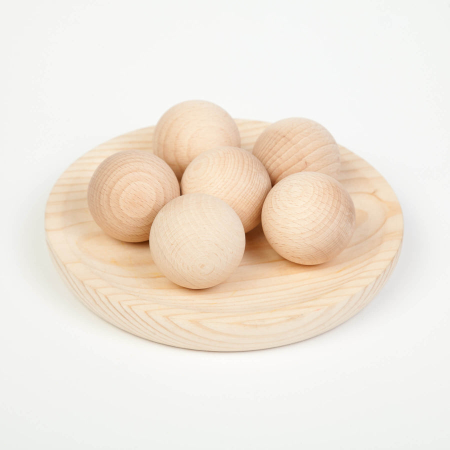 © Joguines Grapat: 6 Natural Wooden Balls