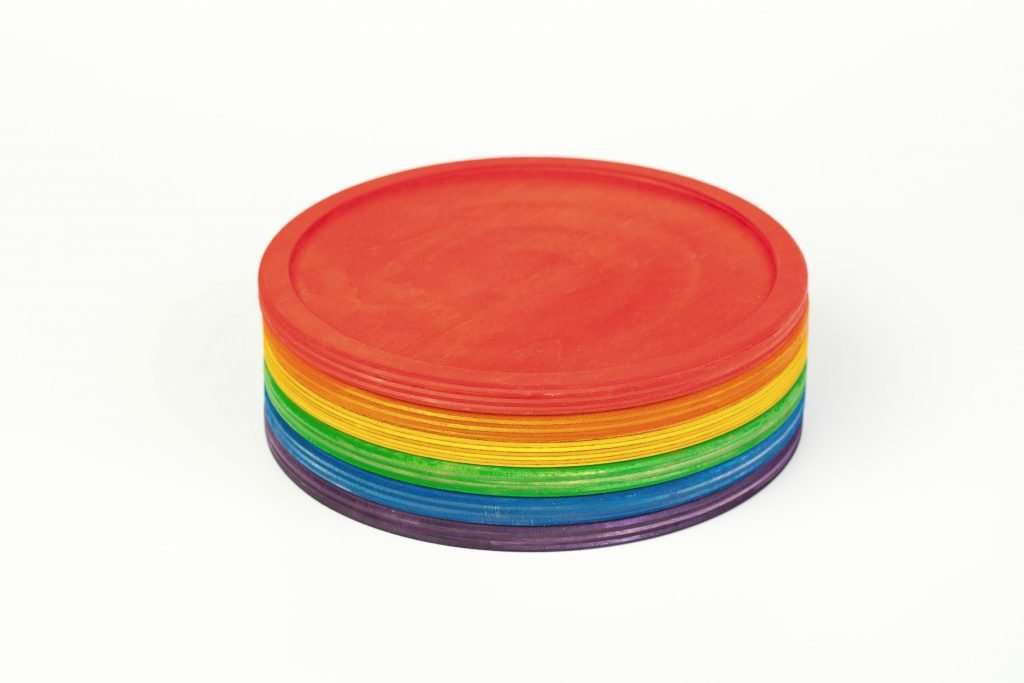 6 Grapat Rainbow Dishes