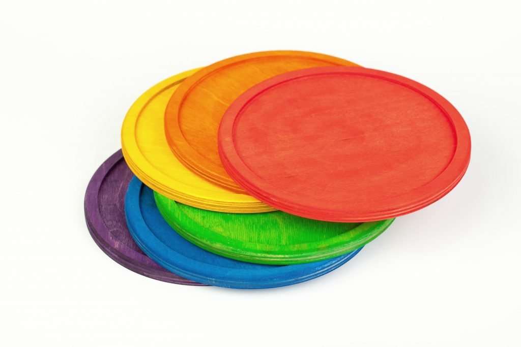 6 Grapat Rainbow Dishes