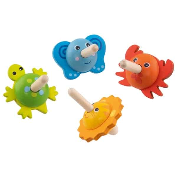 62886 Goki spinning top animals