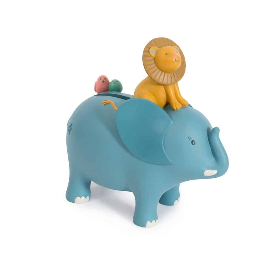 669170 Moulin Roty Money Box Elephant and Lion