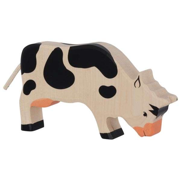 80002 Holztiger Cow, grazing, black