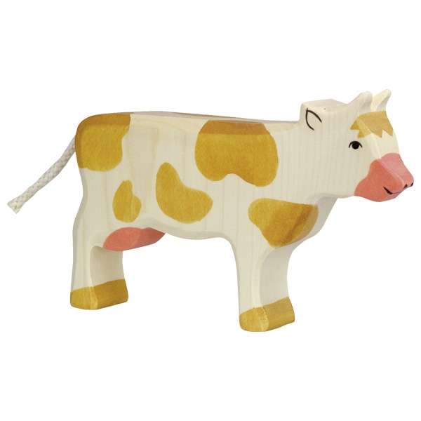 80010 Holztiger Cow, standing, brown