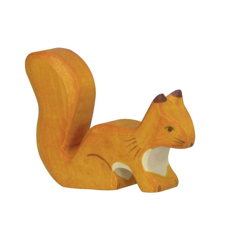 80107 Holztiger Squirrel standing, orange