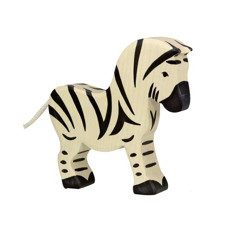 Holztiger Zebra Aus Holz – Naturbelassenes Spielzeug Für Kleinkinder