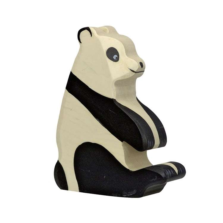 80191 Holztiger Panda bear, sitting