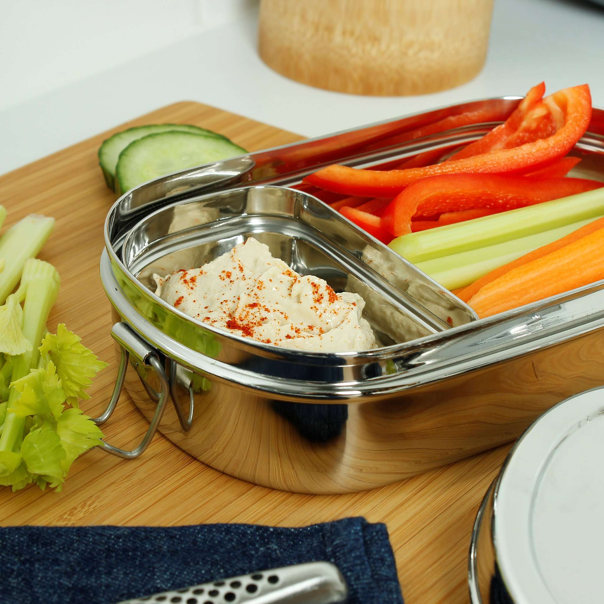 A Slice of Green Kangra - Lunch Box with Mini Container