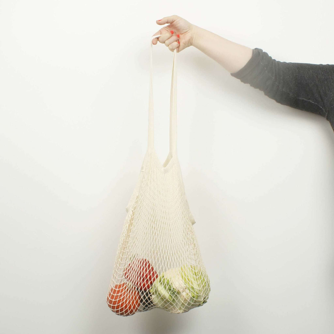 A Slice of Green Organic Cotton Long-Handled Shopping Bag