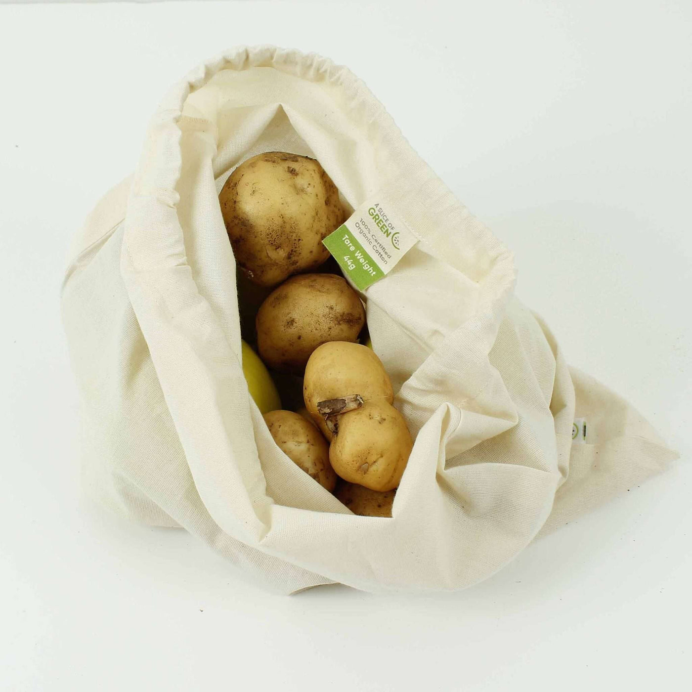 A Slice of Green Organic Cotton Produce Bag - Large (34 x 38cm)