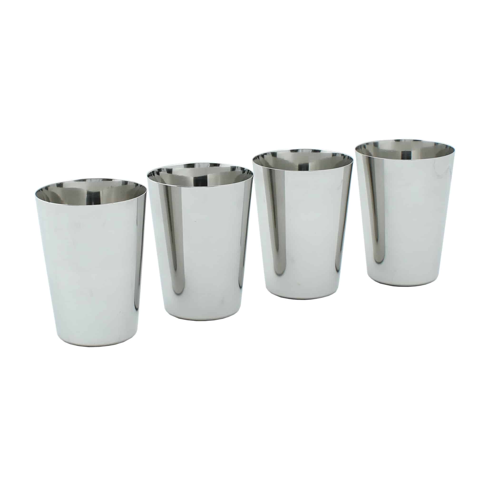 A Slice of Green Stainless Steel Cups (Set of 4)