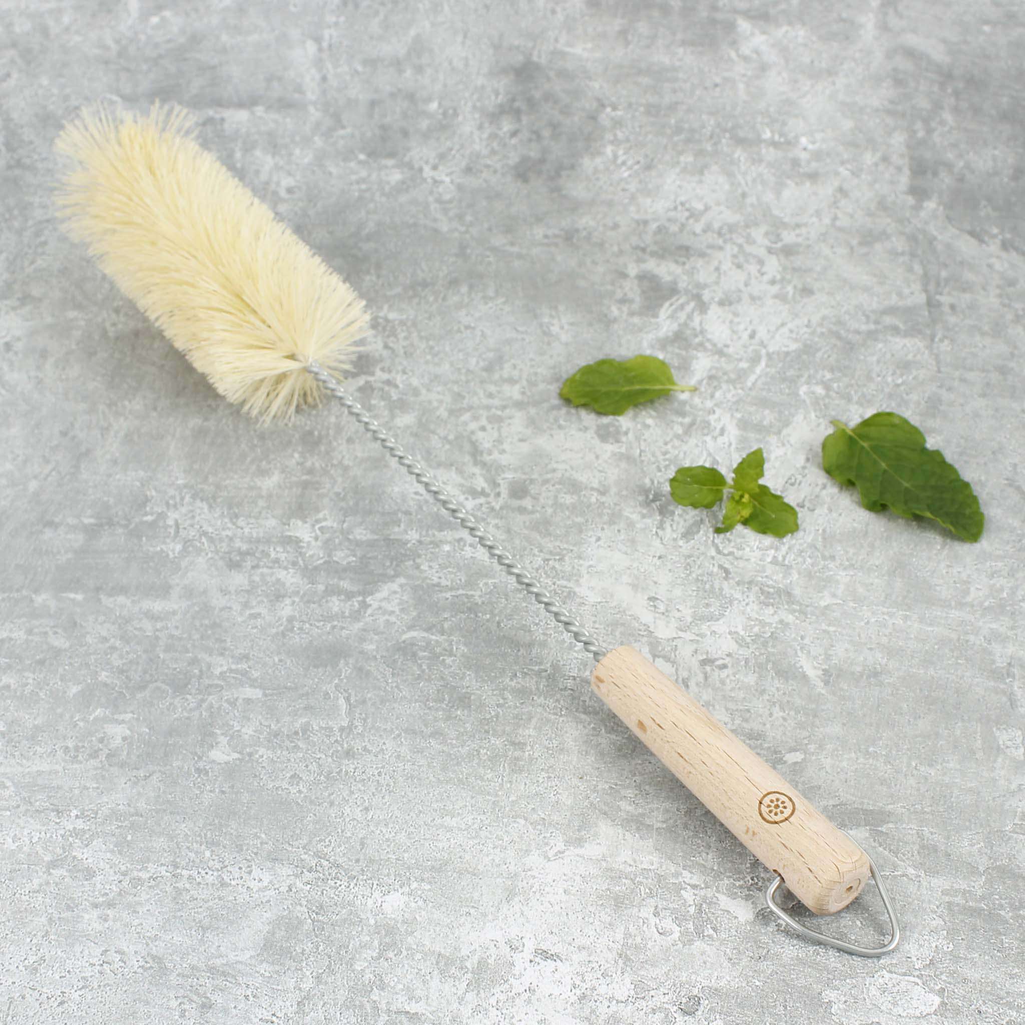 A Slice of Green Wooden Bottle Brush - Plant Based Bristles