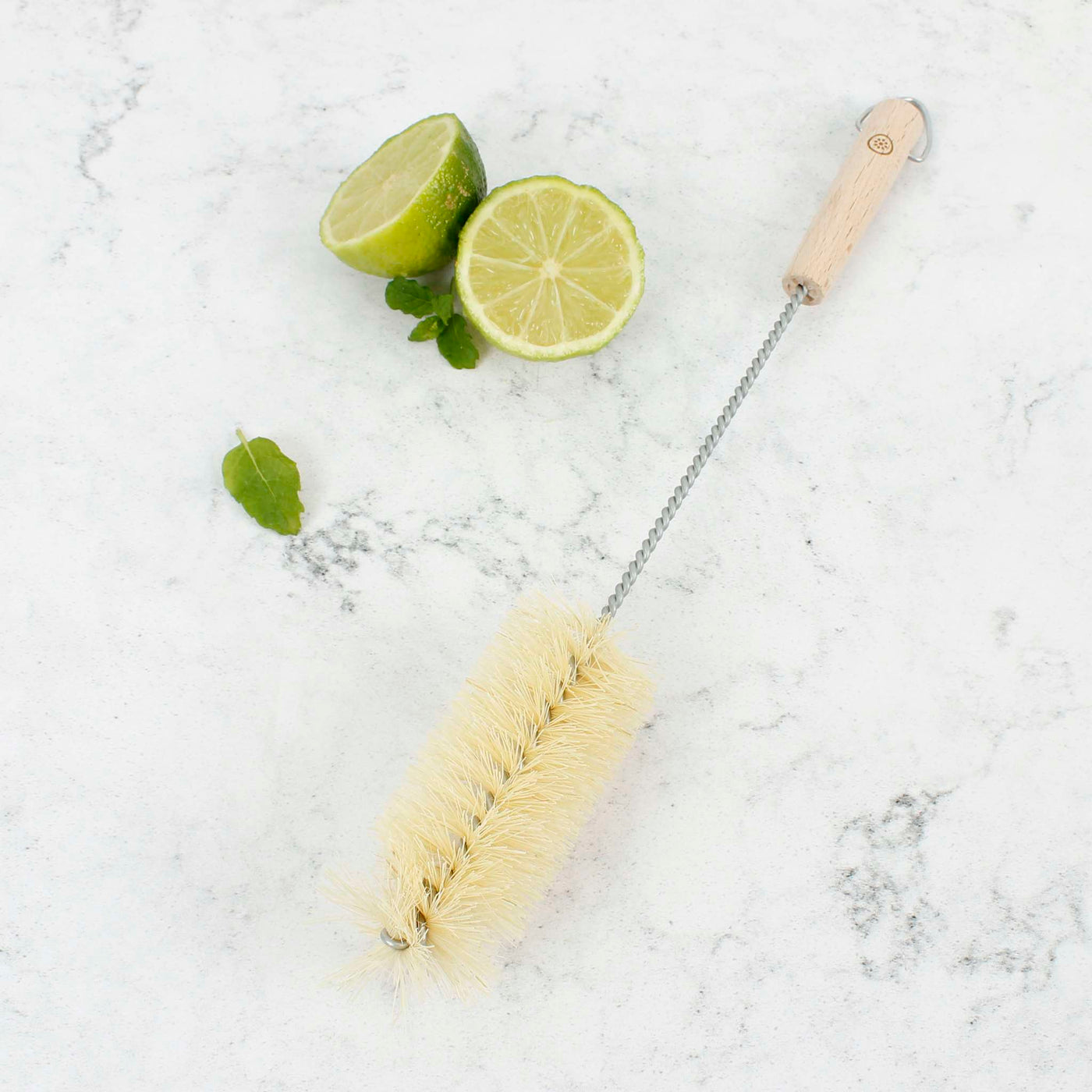 A Slice of Green Wooden Bottle Brush - Plant Based Bristles